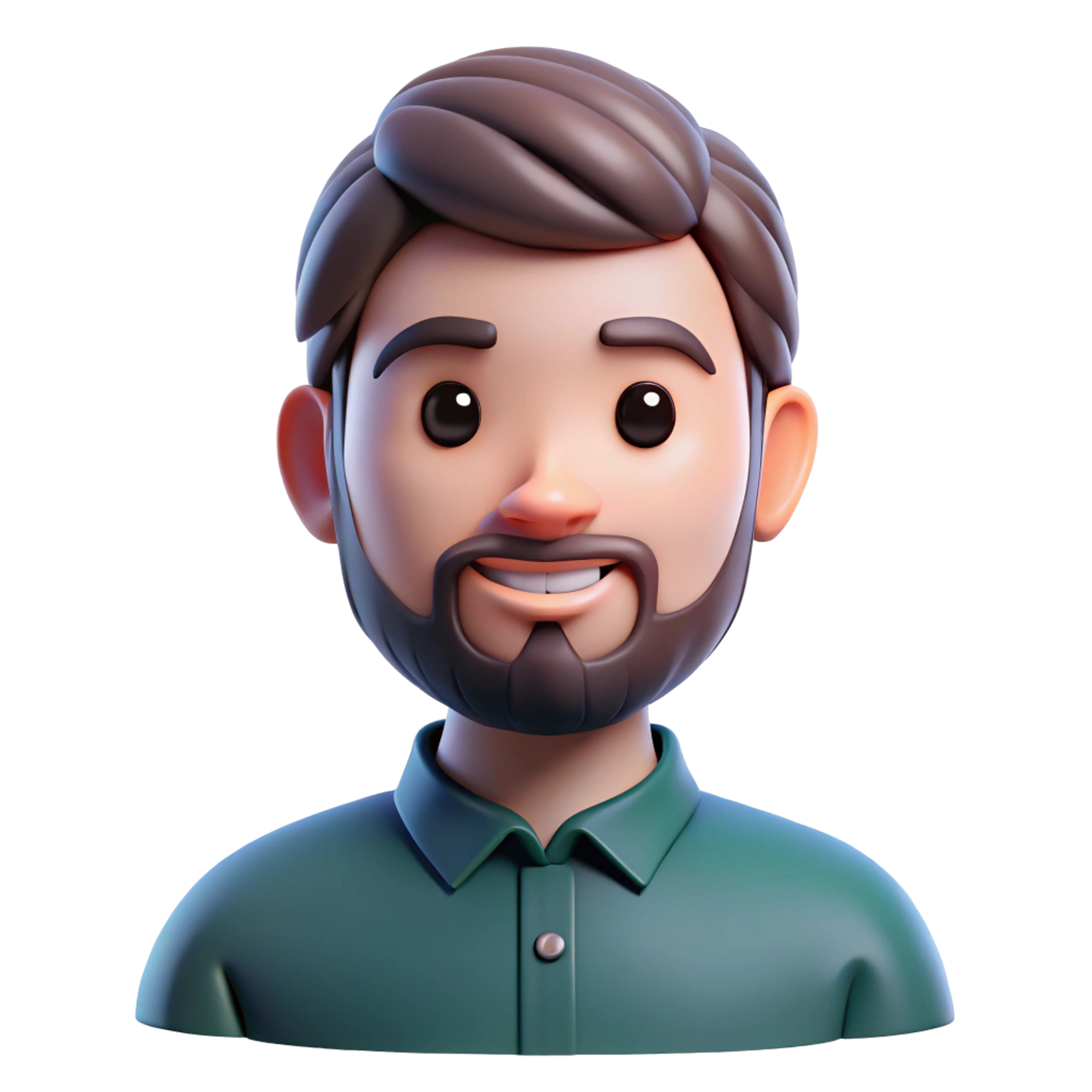 Home vecteezy 3d cartoon smiling man with green shirt 51767616
